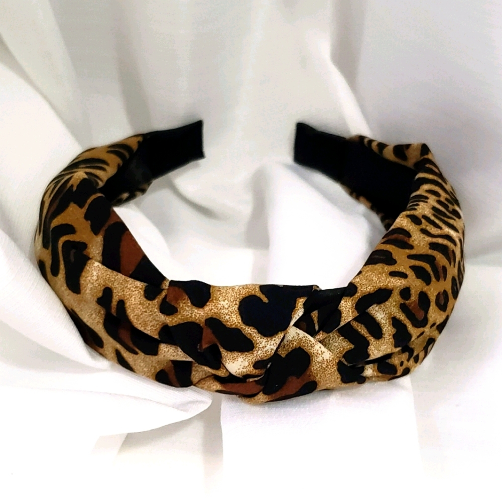 NWOT Leopard Print Fabric Headband